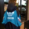 Adidas經典拼接情侶款休閒運動風衣1554268189_248625464_3