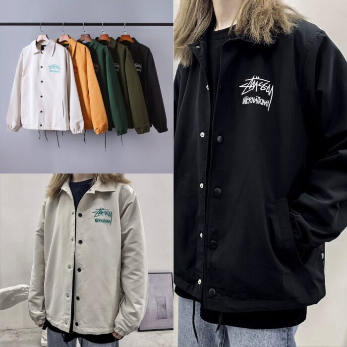 Stussy 經典教練夾克防風外套，男女同款，情侶款買外套推薦STU02-1080