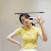 1短褲女,短褲推薦,夏季,休閒短褲,polo短袖,女生韓系穿搭