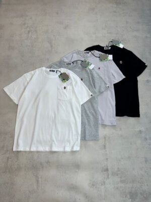 A Bathing Ape 台灣代購:猿人小標口袋短袖 T 恤,Dcard 穿搭版熱推