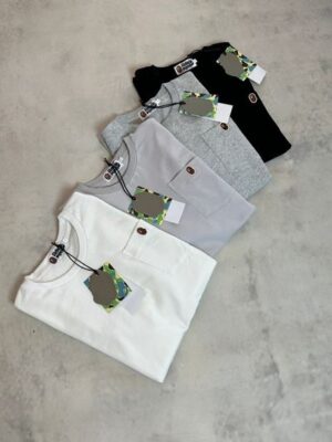 日系潮牌 BAPE 穿搭:260G 純棉口袋短 T,適合台灣夏季