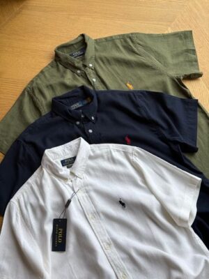 RL 衣服哪裡買？經典小馬刺繡棉麻襯衫