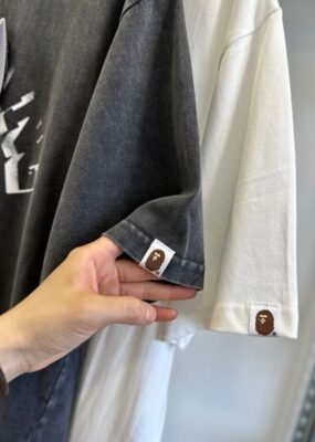 Bape 經典幻影印花 T 恤 情侶款休閒短袖