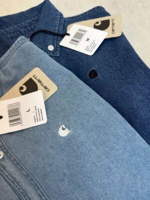 Oversize 寬鬆落肩牛仔襯衫 藏肉顯瘦休閒短袖
