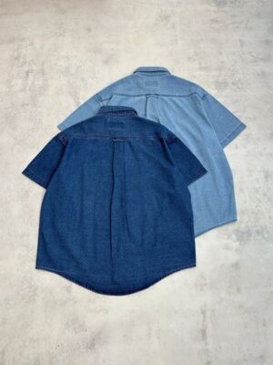 重工水洗牛仔襯衫 布料柔軟舒適男女穿搭上衣