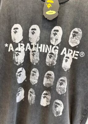 BAPE 白色不透肉短袖 純棉透氣