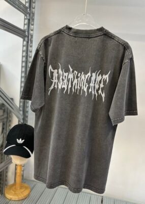 親膚柔軟純棉短袖 Bape 手工水洗做舊上衣