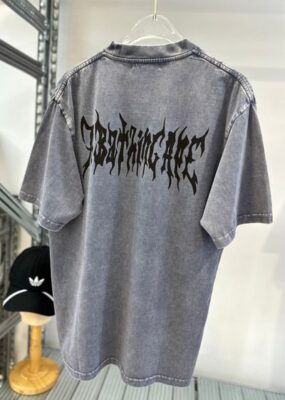 街頭潮牌 Bape 上衣 水洗染色復古風短袖 T 恤