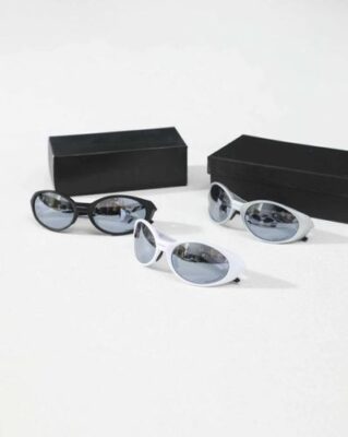 Oakley 銀色熊貓偏光太陽鏡 街頭穿搭戶外兩用墨鏡