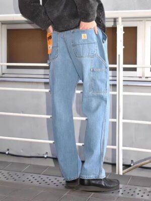 1. 劉文同款 Carhartt 重磅丹寧工裝牛仔長褲
