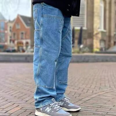 Carhartt 直筒工裝褲 雙膝補塊耐磨牛仔長褲