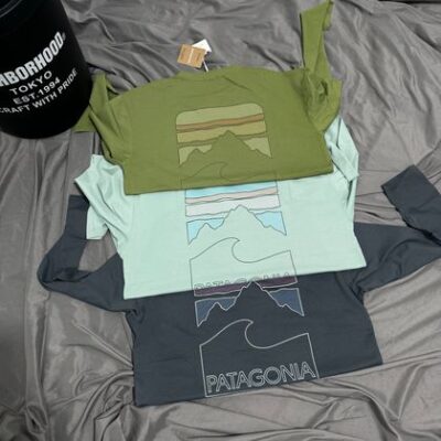 Patagonia 鼠尾草綠機能長袖 戶外穿搭