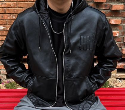 130 hoodie 版型皮外套 硬核風皮衣