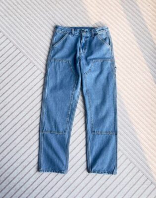 復古美式 Carhartt 直筒耐磨牛仔工裝褲