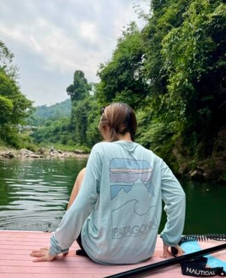 Patagonia 拉鍊口袋速乾長袖 T 恤 山系戶外長 T