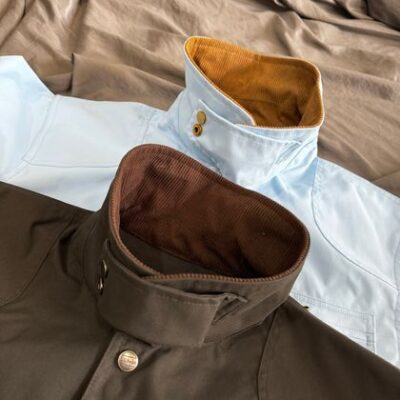 LLBean 撞色燈芯絨翻領獵裝外套